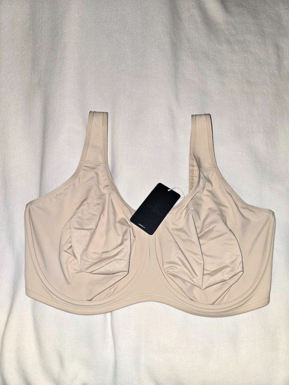 Syrokan Women's Max Control Underwire Sports Bra Full Coverage Sports Bra Brown